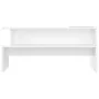 Glänzend weißer Couchtisch aus Holzwerkstoff, 90 x 55 x 42,5 cm von vidaXL, Couchtisch - Ref: Foro24-834282, Preis: 54,69 €, ...