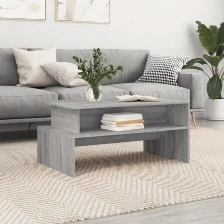 Mesa de centro madera de ingeniería gris Sonoma 90x55x42,5 cm de vidaXL, Mesas de centro - Ref: Foro24-834284, Precio: 50,22 ...