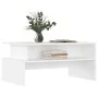 Mesa de centro madera de ingeniería blanco 90x55x42,5 cm de vidaXL, Mesas de centro - Ref: Foro24-834278, Precio: 44,06 €, De...