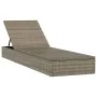 Tumbona 1 ud con cojín ratán sintético gris 201x55x62 cm de vidaXL, Tumbonas - Ref: Foro24-319631, Precio: 168,64 €, Descuent...