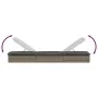 Tumbona 1 ud con cojín ratán sintético gris 201x55x62 cm de vidaXL, Tumbonas - Ref: Foro24-319631, Precio: 168,64 €, Descuent...