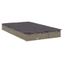 Tumbona 2 personas ratán sintético con cojines gris de vidaXL, Tumbonas - Ref: Foro24-319646, Precio: 266,54 €, Descuento: %