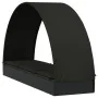Tumbona con toldo redondo ratán sintético negro 211x57x140 cm de vidaXL, Tumbonas - Ref: Foro24-319644, Precio: 188,65 €, Des...