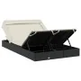 Tumbona 2 personas toldo plegable ratán PE negro 213x118x97 cm de vidaXL, Tumbonas - Ref: Foro24-319650, Precio: 280,83 €, De...