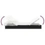 Tumbona 2 personas toldo plegable ratán PE negro 213x118x97 cm de vidaXL, Tumbonas - Ref: Foro24-319650, Precio: 280,83 €, De...