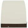 Tumbona 2 personas toldo redondo ratán PE marrón 211x112x140 cm de vidaXL, Tumbonas - Ref: Foro24-319653, Precio: 307,33 €, D...