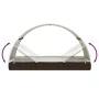 Tumbona 2 personas toldo redondo ratán PE marrón 211x112x140 cm de vidaXL, Tumbonas - Ref: Foro24-319653, Precio: 307,33 €, D...