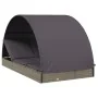 Tumbona 2 personas toldo redondo ratán PE gris 211x112x140 cm de vidaXL, Tumbonas - Ref: Foro24-319655, Precio: 300,91 €, Des...