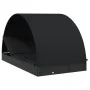 Tumbona 2 personas toldo redondo ratán PE negra 211x112x140 cm de vidaXL, Tumbonas - Ref: Foro24-319656, Precio: 303,23 €, De...