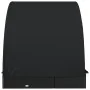 Tumbona 2 personas toldo redondo ratán PE negra 211x112x140 cm de vidaXL, Tumbonas - Ref: Foro24-319656, Precio: 303,23 €, De...