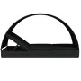 Tumbona 2 personas toldo redondo ratán PE negra 211x112x140 cm de vidaXL, Tumbonas - Ref: Foro24-319656, Precio: 303,23 €, De...