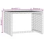 2 pcs sun loungers with black synthetic rattan table by vidaXL, Loungers - Ref: Foro24-319636, Price: 334,07 €, Discount: %