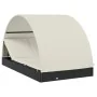 Tumbona 2 personas toldo redondo ratán PE negro 211x112x140 cm de vidaXL, Tumbonas - Ref: Foro24-319654, Precio: 290,42 €, De...