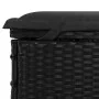 Tumbona con toldo plegable ratán sintético negro 213x63x97cm de vidaXL, Tumbonas - Ref: Foro24-319640, Precio: 159,99 €, Desc...