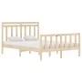 Bettgestell aus Massivholz 140x190 cm von vidaXL, Betten und Lattenroste - Ref: Foro24-3105360, Preis: 126,53 €, Rabatt: %