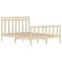 Bettgestell aus Massivholz 140x190 cm von vidaXL, Betten und Lattenroste - Ref: Foro24-3105360, Preis: 126,53 €, Rabatt: %