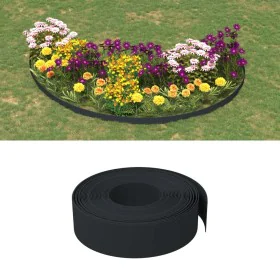 Bordura de jardín polietileno negro 10 m 15 cm de vidaXL, Ribetes y bordes para jardín - Ref: Foro24-154397, Precio: 31,00 €,...