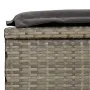 Tumbona con toldo plegable ratán sintético gris 213x63x97cm de vidaXL, Tumbonas - Ref: Foro24-319639, Precio: 190,85 €, Descu...
