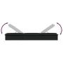 Tumbona 1 ud con mesita ratán sintético negro de vidaXL, Tumbonas - Ref: Foro24-319634, Precio: 181,60 €, Descuento: %