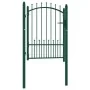 Zauntor mit grünen Stahlspitzen 100x125 cm von vidaXL, Gartentore - Ref: Foro24-146394, Preis: 161,96 €, Rabatt: %