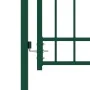Zauntor mit grünen Stahlspitzen 100x125 cm von vidaXL, Gartentore - Ref: Foro24-146394, Preis: 161,96 €, Rabatt: %