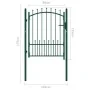 Zauntor mit grünen Stahlspitzen 100x125 cm von vidaXL, Gartentore - Ref: Foro24-146394, Preis: 161,96 €, Rabatt: %