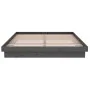 Gray solid wood bed frame King Size 150x200 cm by vidaXL, Beds and slatted bases - Ref: Foro24-819914, Price: 124,41 €, Disco...