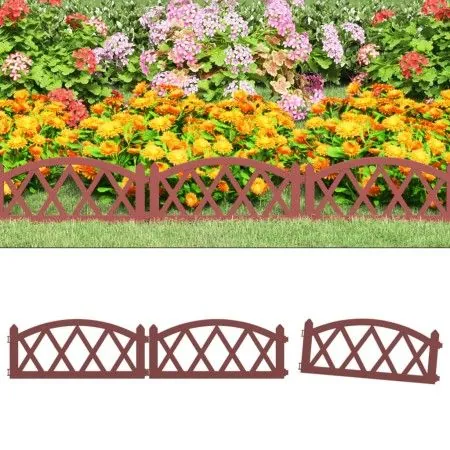 Borduras de jardín 17 unidades PP rojo 10 m de vidaXL, Ribetes y bordes para jardín - Ref: Foro24-318296, Precio: 35,53 €, De...