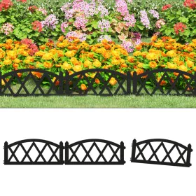 Borduras de jardín 17 unidades PP negro 10 m de vidaXL, Ribetes y bordes para jardín - Ref: Foro24-318297, Precio: 48,97 €, D...