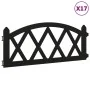 Borduras de jardín 17 unidades PP negro 10 m de vidaXL, Ribetes y bordes para jardín - Ref: Foro24-318297, Precio: 48,97 €, D...