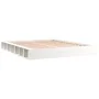 White solid wood bed frame 150x200 cm by vidaXL, Beds and slatted bases - Ref: Foro24-820672, Price: 111,49 €, Discount: %