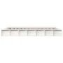 White solid wood bed frame 150x200 cm by vidaXL, Beds and slatted bases - Ref: Foro24-820672, Price: 111,49 €, Discount: %