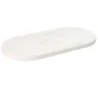 Tablero de mesa ovalado madera maciza pino blanco 60x30x2,5 cm de vidaXL, Tableros para mesas - Ref: Foro24-824341, Precio: 2...