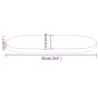 Tablero de mesa ovalado madera maciza pino blanco 60x30x2,5 cm de vidaXL, Tableros para mesas - Ref: Foro24-824341, Precio: 2...