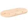 Tablero de mesa ovalado madera maciza de pino 80x40x2,5 cm de vidaXL, Tableros para mesas - Ref: Foro24-824350, Precio: 35,92...