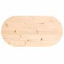 Tablero de mesa ovalado madera maciza de pino 80x40x2,5 cm de vidaXL, Tableros para mesas - Ref: Foro24-824350, Precio: 35,92...