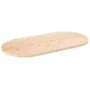 Tablero de mesa ovalado madera maciza de pino 90x45x2,5 cm de vidaXL, Tableros para mesas - Ref: Foro24-824355, Precio: 45,65...