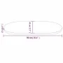 Tablero de mesa ovalado madera maciza de pino 90x45x2,5 cm de vidaXL, Tableros para mesas - Ref: Foro24-824355, Precio: 45,65...