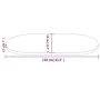 Tablero de mesa ovalado madera maciza de pino 110x55x2,5 cm de vidaXL, Tableros para mesas - Ref: Foro24-824365, Precio: 67,4...