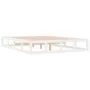 White solid wood bed frame 140x190 cm by vidaXL, Beds and slatted bases - Ref: Foro24-820842, Price: 111,25 €, Discount: %