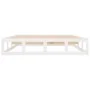 White solid wood bed frame 140x190 cm by vidaXL, Beds and slatted bases - Ref: Foro24-820842, Price: 111,25 €, Discount: %