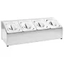 Soporte bandeja Gastronorm con 4 bandejas 1/6 acero inoxidable de vidaXL, Contenedores para utensilios de cocina - Ref: Foro2...