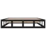Estructura de cama de madera maciza negra 140x200 cm de vidaXL, Camas y somieres - Ref: Foro24-820800, Precio: 114,55 €, Desc...