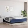 Estructura de cama de tela gris taupe azul 200x200 cm de vidaXL, Camas y somieres - Ref: Foro24-3120546, Precio: 104,08 €, De...