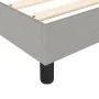Estructura de cama de tela gris claro 140x190 cm de vidaXL, Camas y somieres - Ref: Foro24-3120508, Precio: 99,89 €, Descuent...