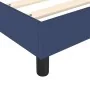 Estructura de cama de tela azul 140x190 cm de vidaXL, Camas y somieres - Ref: Foro24-3120514, Precio: 99,14 €, Descuento: %