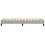 Estructura de cama de tela gris claro 100x200 cm de vidaXL, Camas y somieres - Ref: Foro24-3120492, Precio: 77,13 €, Descuent...