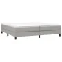 Estructura de cama gris claro tela 200x200 cm de vidaXL, Camas y somieres - Ref: Foro24-3120540, Precio: 117,27 €, Descuento: %