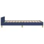 Estructura de cama con cabecero de tela azul 80x200 cm de vidaXL, Camas y somieres - Ref: Foro24-347373, Precio: 102,06 €, De...