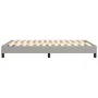 Estructura de cama de tela gris claro 140x200 cm de vidaXL, Camas y somieres - Ref: Foro24-3120516, Precio: 110,40 €, Descuen...